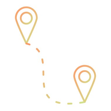 Harita işaretleyici simgesi. konum belirleyici sembol. düz dizayn. vektör illüstrasyonu