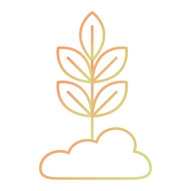 leaf icon, ecology concept