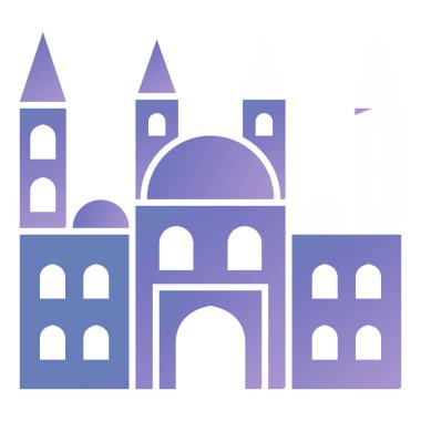 Kiliseye. Web simgesi basit illüstrasyon