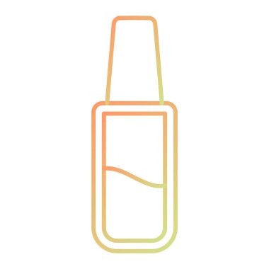 Oje ikonu. Web için rimel şişesi vektör çizgisi simgelerinin özet çizimi