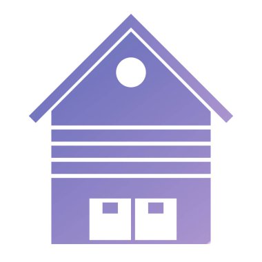 Ev. Web simgesi basit illüstrasyon