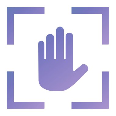 Elini ver. Web simgesi basit illüstrasyon