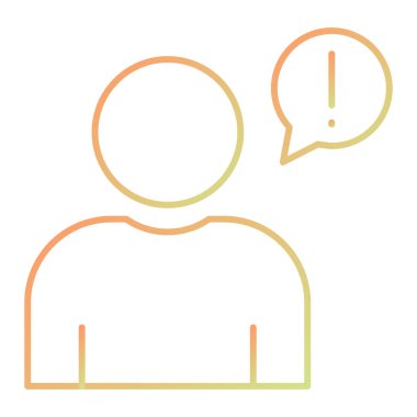 man with speech bubble icon. person avatar people and human theme. isolated design. vector illustration