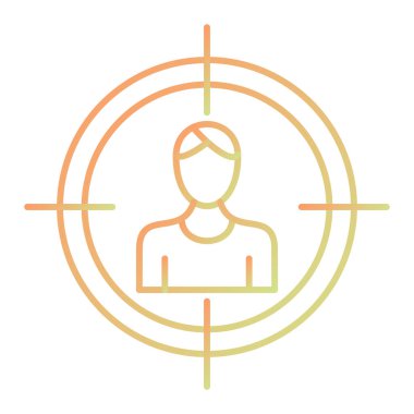 hedef simge vektör illüstrasyonu