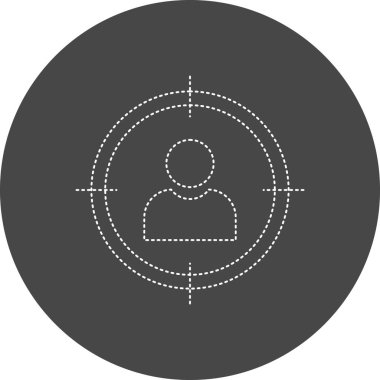 target circular icon, vector illustration
