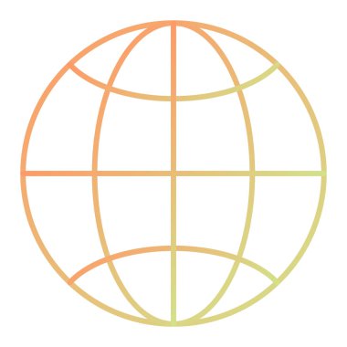 globe icon. global internet symbol. flat design style.