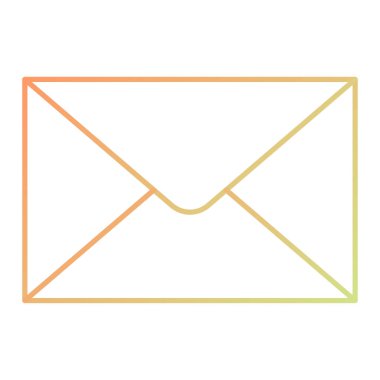 zarf simgesi vektör illüstrasyonu