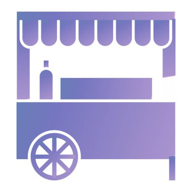 dükkan kiosk simgesi vektör illüstrasyon tasarımı