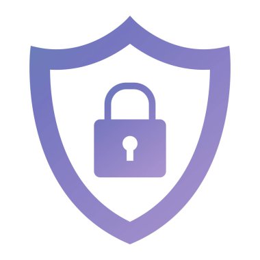 kalkan ikon vektör illüstrasyonu