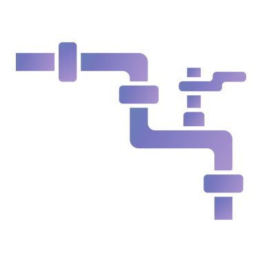 Musluk ikonu. düz tasarım biçimi.