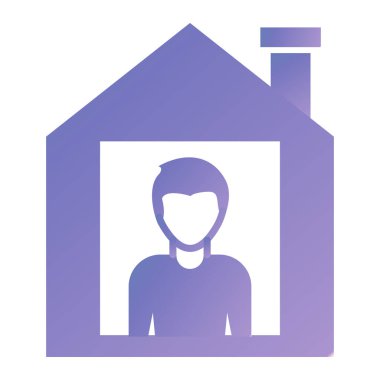 Beyaz arka plandaki bir adamın vektör çizimi