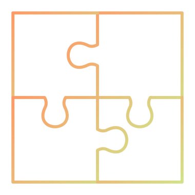 adet vektör çizim puzzle