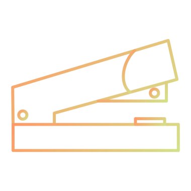 Zımba simgesi. Web için kağıt vektör simgelerinin özet çizimi