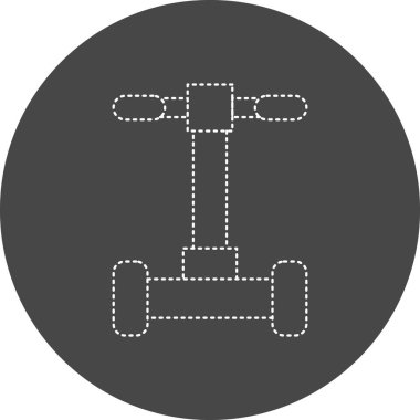 Segway simgesinin vektör illüstrasyonu
