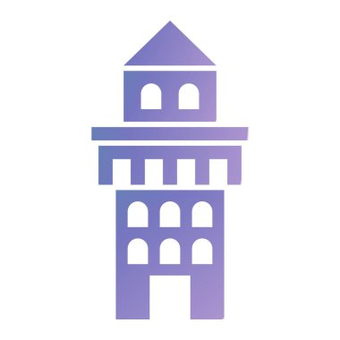 castle tower icon vector. flat style illustration. eps 10