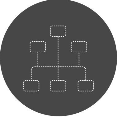 Sitemap Vector Glyph Icon Design 