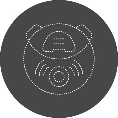 vector illustration of Robot Vacuum icon