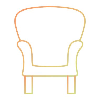 armchair. web simple icon illustration