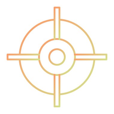 hedef simge vektör illüstrasyonu