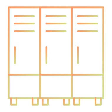 Gardırop. Web simgesi basit illüstrasyon