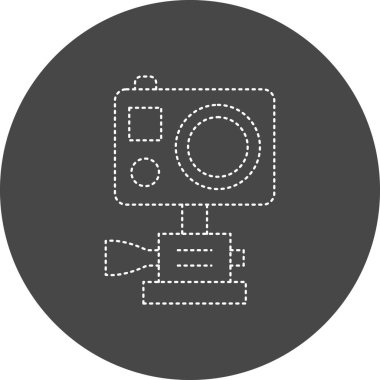 kamera simgesi vektör illüstrasyonu