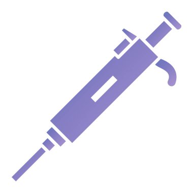 Şırınga simgesinin vektör illüstrasyonu