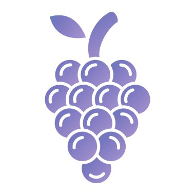 üzüm ikonu vektör illüstrasyonu