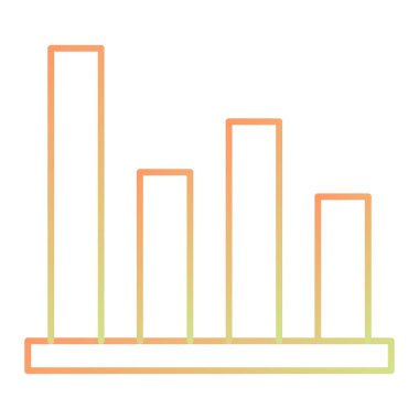bar çizelgesi simgesi, vektör illüstrasyonu