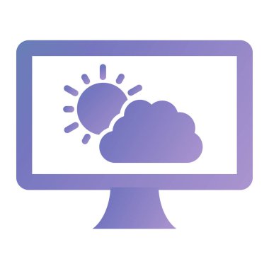 Bulut hesaplama. Web simgesi