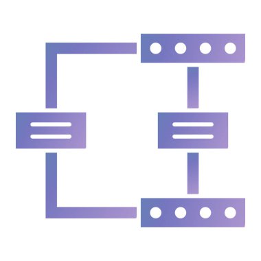 şebeke. Web simgesi basit illüstrasyon