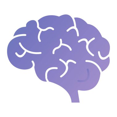 beyin ikonu vektör illüstrasyonu