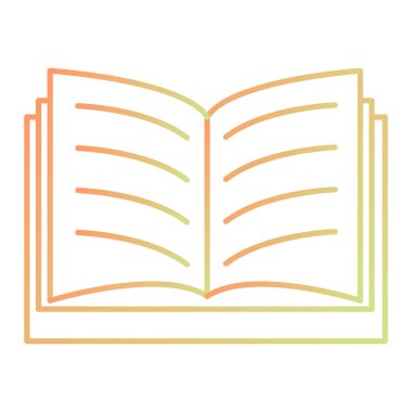 kitap simgesi vektör illüstrasyonu