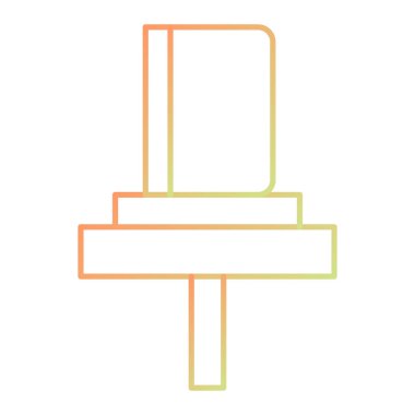 vector illustration of a single isolated object of a kitchen table