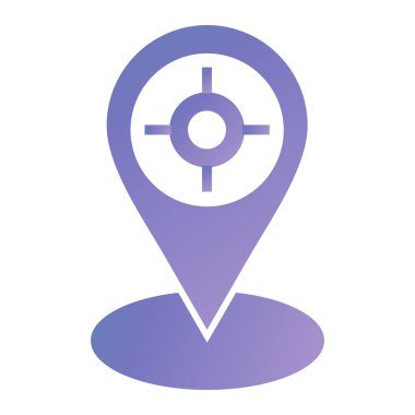 konum. Web simgesi basit illüstrasyon