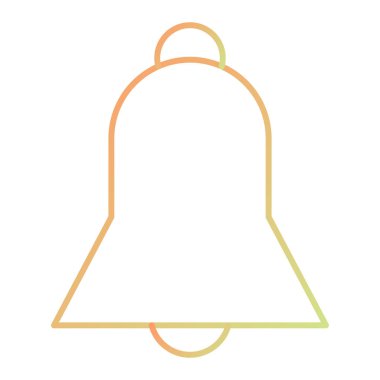 Zil. Web simgesi basit illüstrasyon