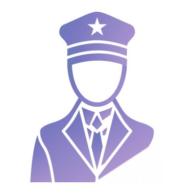 Bir polis memurunun vektör çizimi