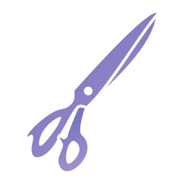 scissors icon. simple illustration on white background