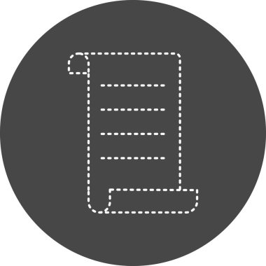 Papirüs. Web simgesi basit illüstrasyon