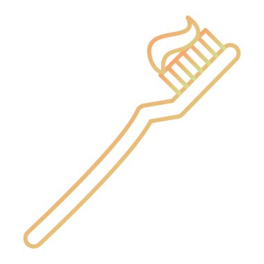 toothbrush, web simple icon illustration