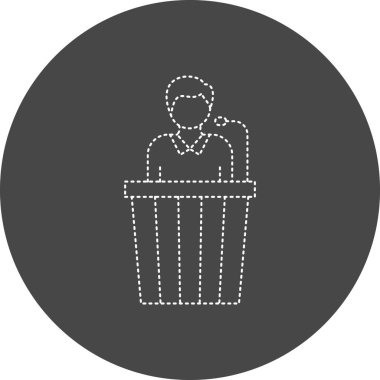 Eyewitness web icon. vector illustration