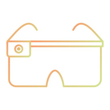 glasses icon. outline illustration 