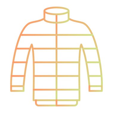 Ceket ikonu. vektör illüstrasyonu