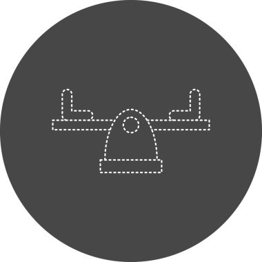 Sea Saw web icon. vector illustration