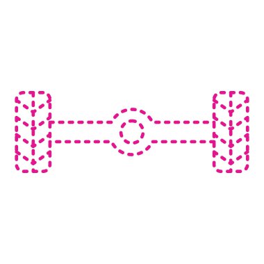 Modern araba simgesinin vektör illüstrasyonu