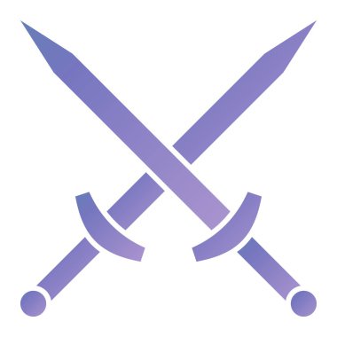 Kılıç. Web simgesi basit illüstrasyon