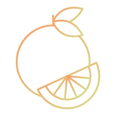 Taze limon ikonu. vektör illüstrasyonu