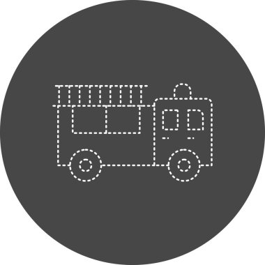 Bir bus simgesinin vektör illüstrasyonu