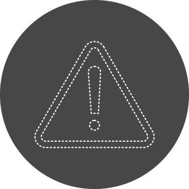 uyarı işareti simgesi, vektör illüstrasyonu