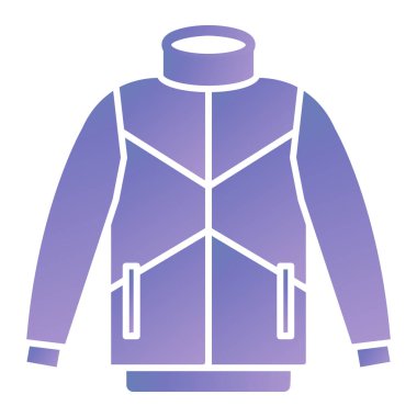 blue sweatshirt icon isolated on white background. vector illustration