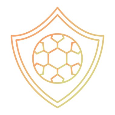 futbol topu ikonu vektör illüstrasyon grafik tasarımı